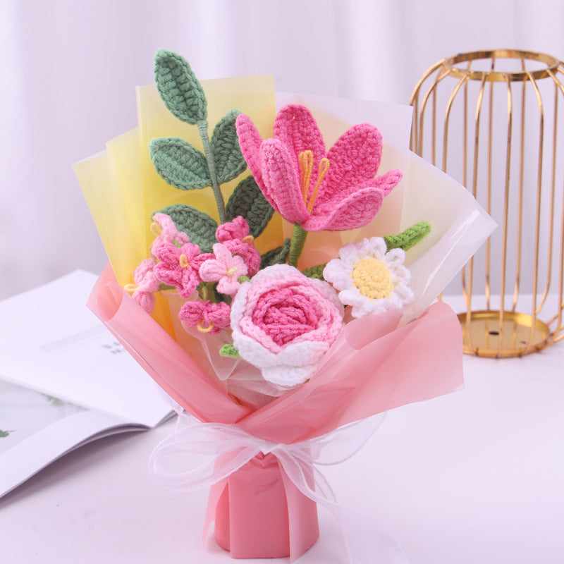 crochet flower bouquet