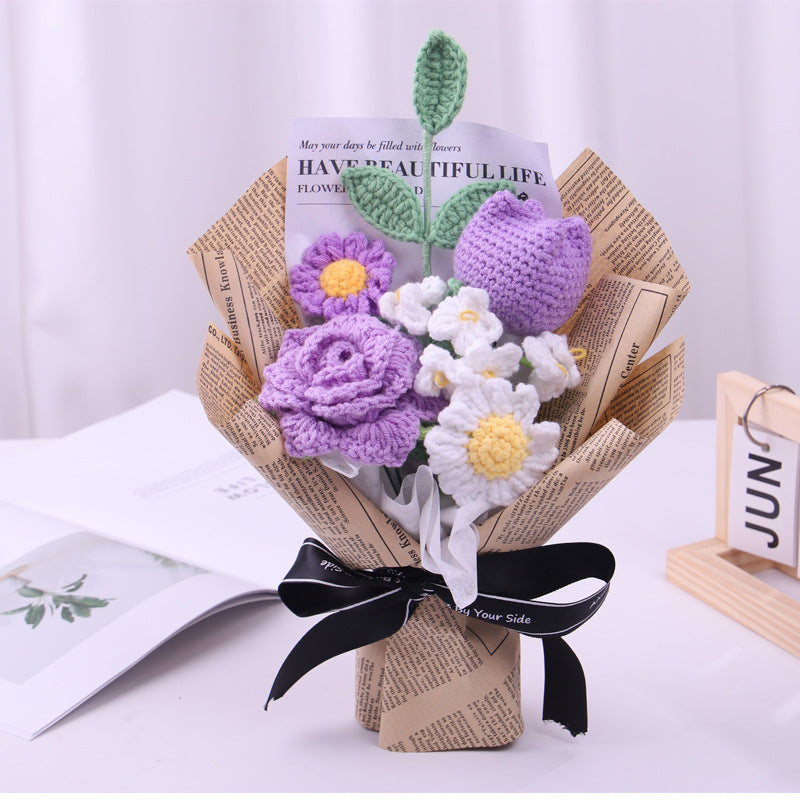 crochet flower bouquet