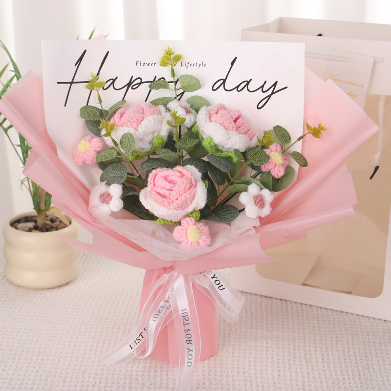 crochet flower bouquet