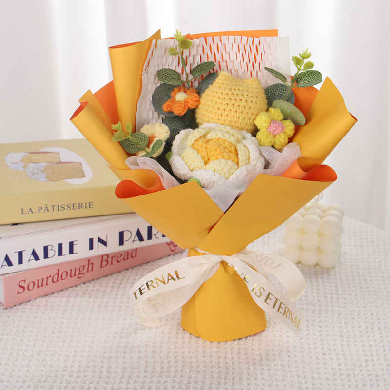 crochet flower bouquet