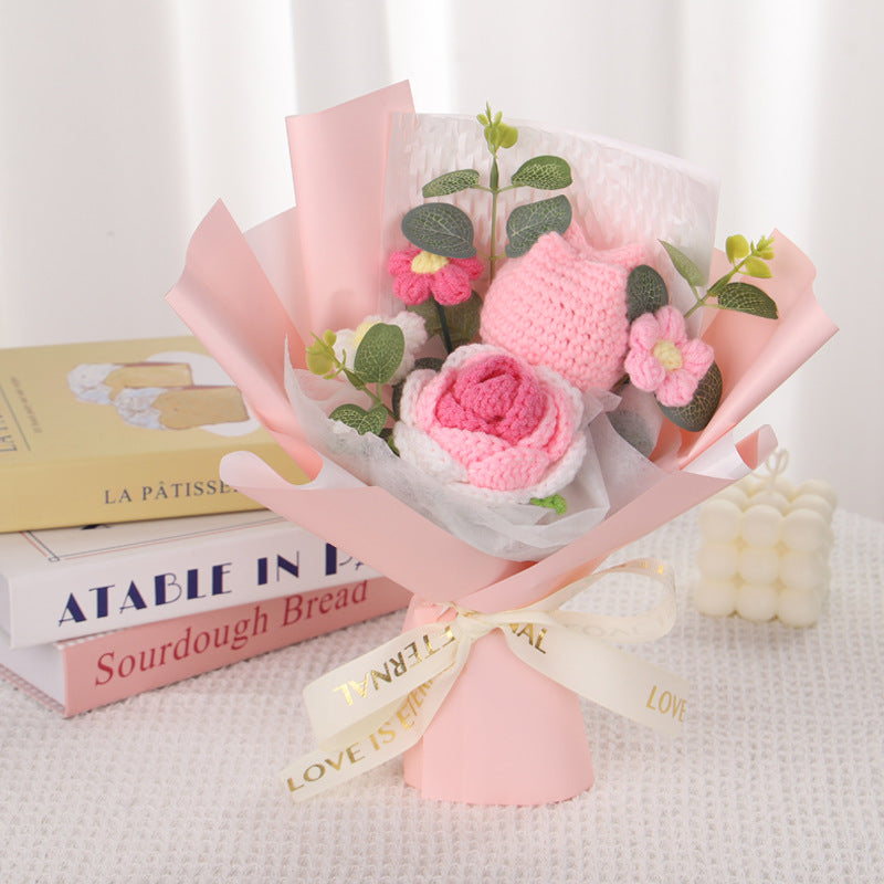 crochet flower bouquet