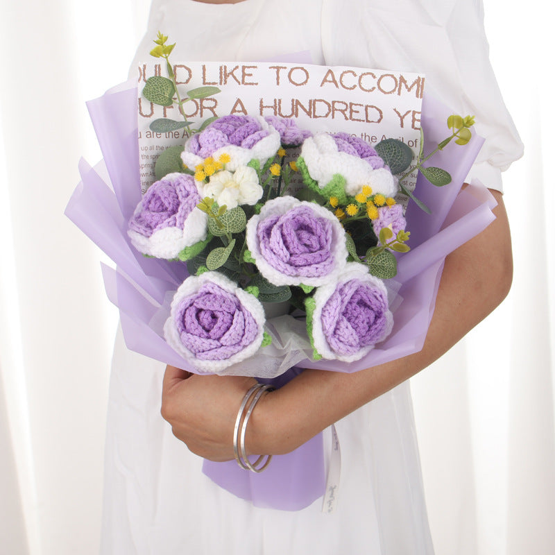 crochet flower bouquet