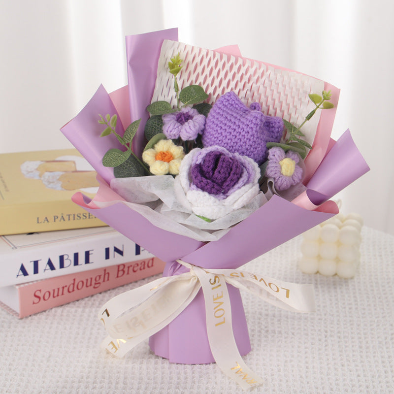 crochet flower bouquet