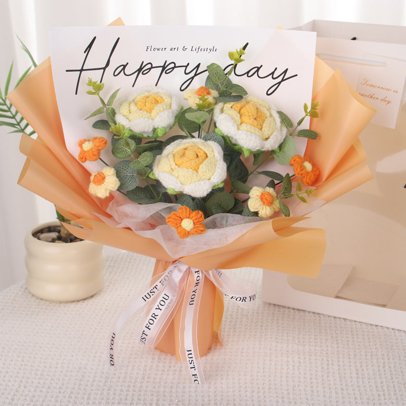 crochet flower bouquet