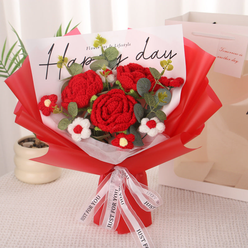 crochet flower bouquet