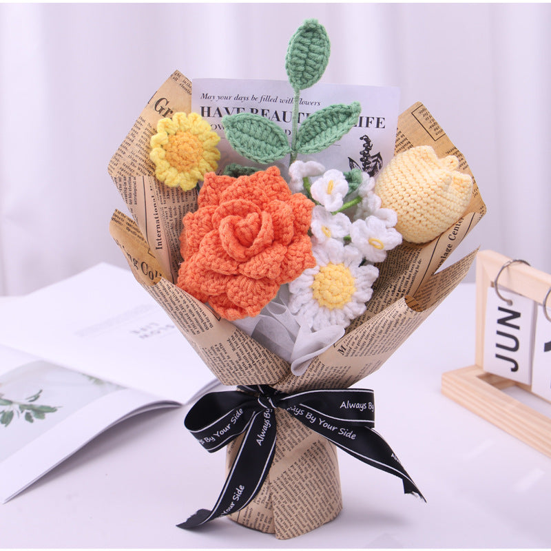 crochet flower bouquet