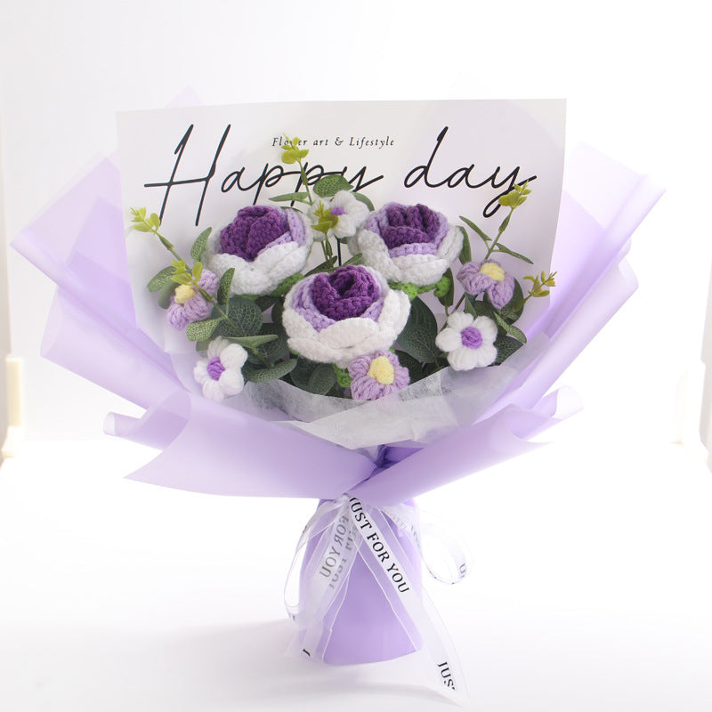 crochet flower bouquet