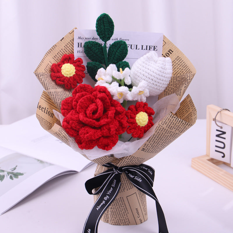 crochet flower bouquet