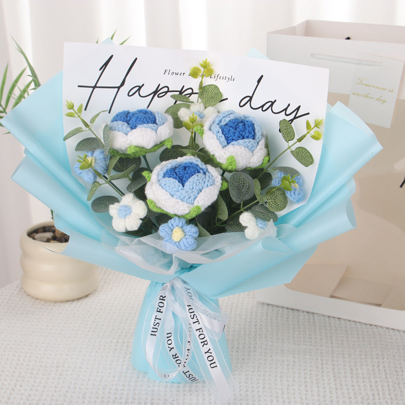 crochet flower bouquet